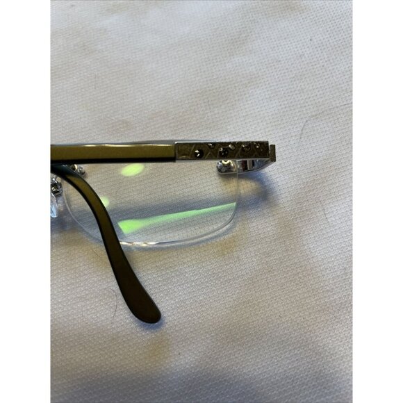 Daniel Swarovski Rimless Glasses 23K Gold Plated Frame Austria W/ Case - Picture 8 of 9
